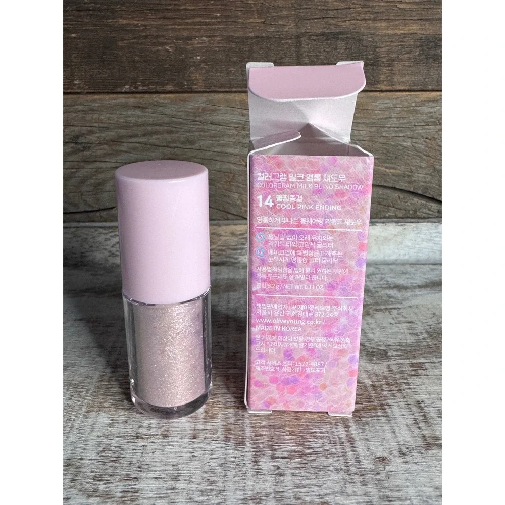 Colorgram Milk Bling Shadow | 14 Cool Pink Ending | Rare Discontinued | MSRP $11
